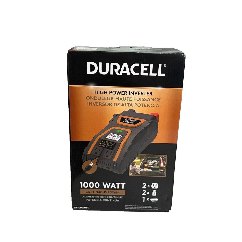 Duracell 1000W High Power Inverter Continuous Power